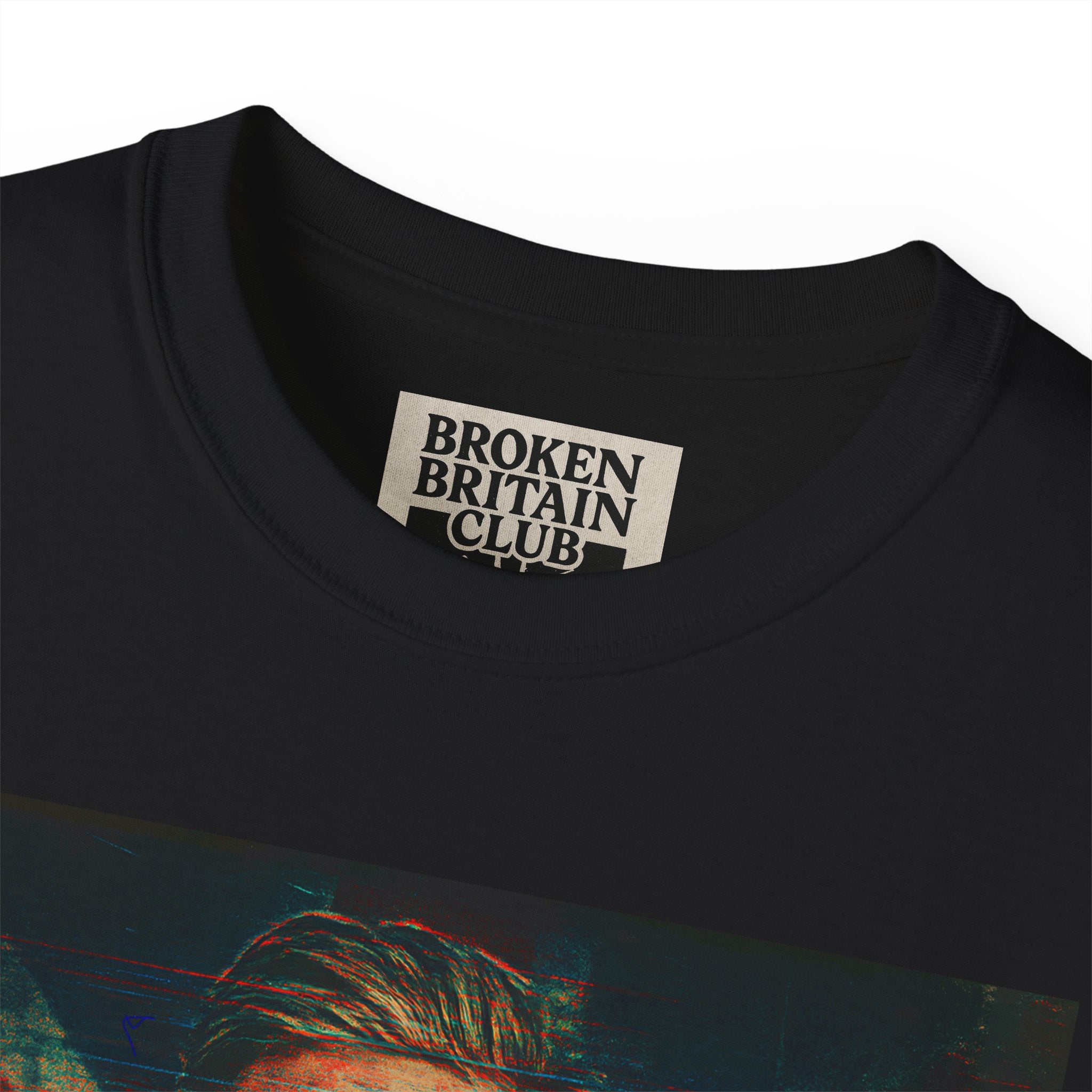 Broken Britain Club Inner Neck Label – 2.5" Streetwear Patch | 100% Cotton Tag, Edgy UK DesignProfessional Scammer Tee, Funny Graphic Shirt, Unisex Cotton T-Shirt, Gift for Friends, Humorous Fashion Top, Casual Everyday Wear
