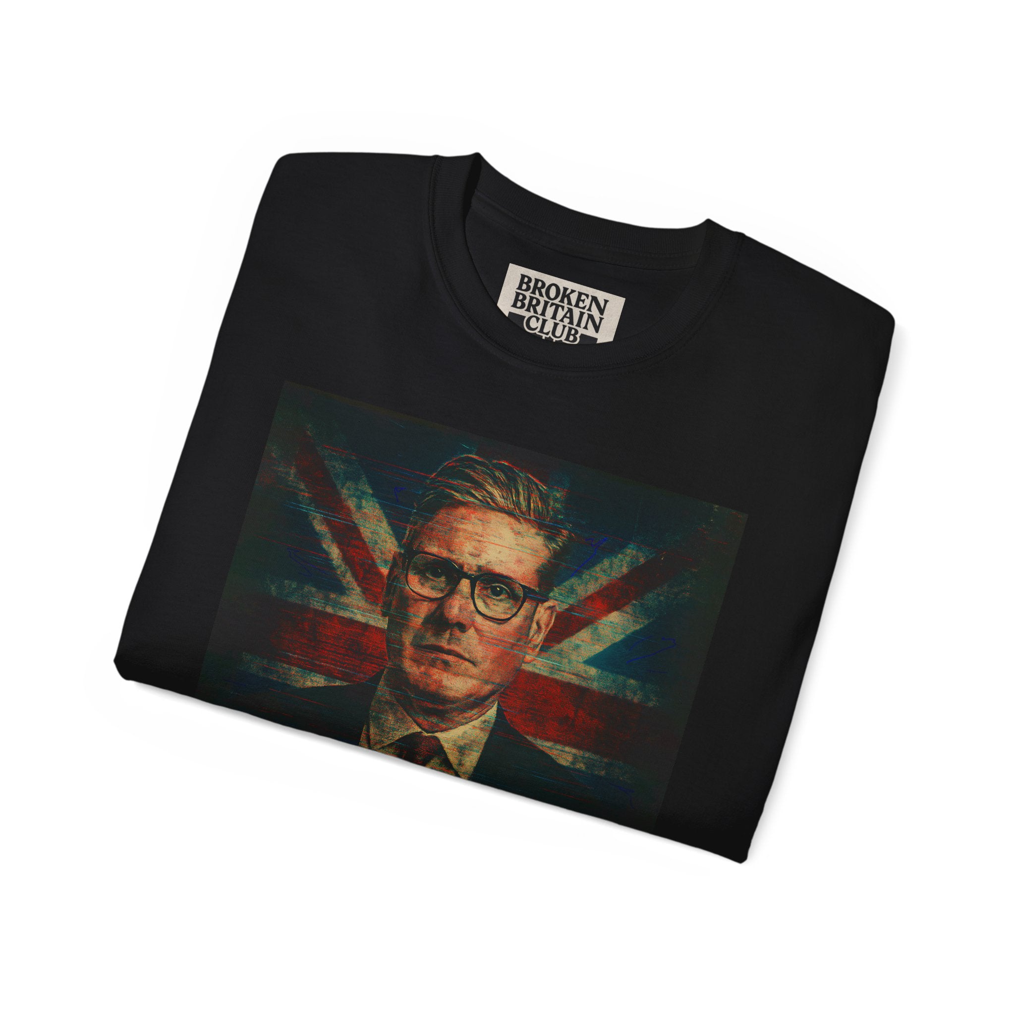 Broken Britain Club Inner Neck Label – 2.5" Streetwear Patch | 100% Cotton Tag, Edgy UK DesignProfessional Scammer Tee, Funny Graphic Shirt, Unisex Cotton T-Shirt, Gift for Friends, Humorous Fashion Top, Casual Everyday Wear